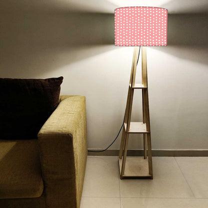 Floor Lamp with Shelves  -   White Dots Nutcase