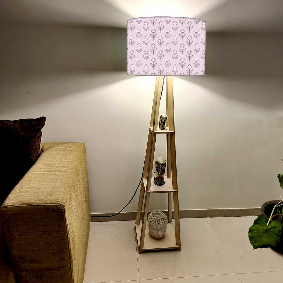 Modern Floor Lamps  -   Flower Buds Purple Nutcase
