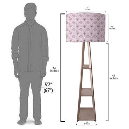 Modern Floor Lamps  -   Flower Buds Purple Nutcase