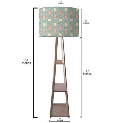 Small Wooden Floor Lamp  -   Cute Bugs Nutcase