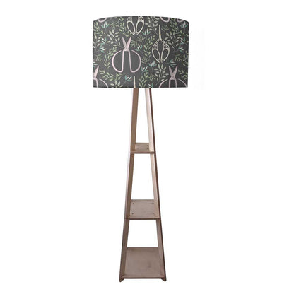 Wooden Corner Lamps with Shelves  -   Leaves Scissors Nutcase