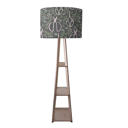 Wooden Corner Lamps with Shelves  -   Leaves Scissors Nutcase