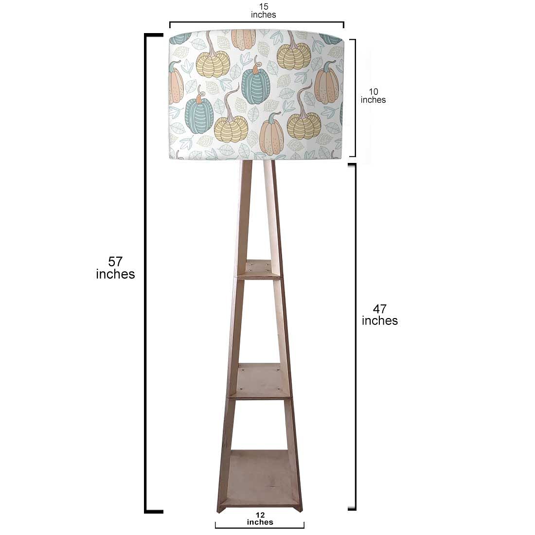 Wooden Floor Lamp  -   Pumpkin Garden Nutcase