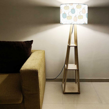 Wooden Floor Lamp  -   Pumpkin Garden Nutcase