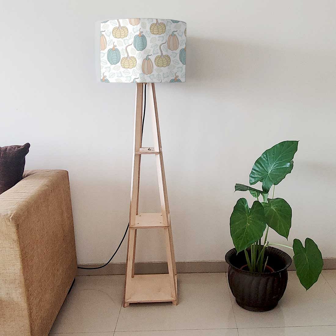 Wooden Floor Lamp  -   Pumpkin Garden Nutcase