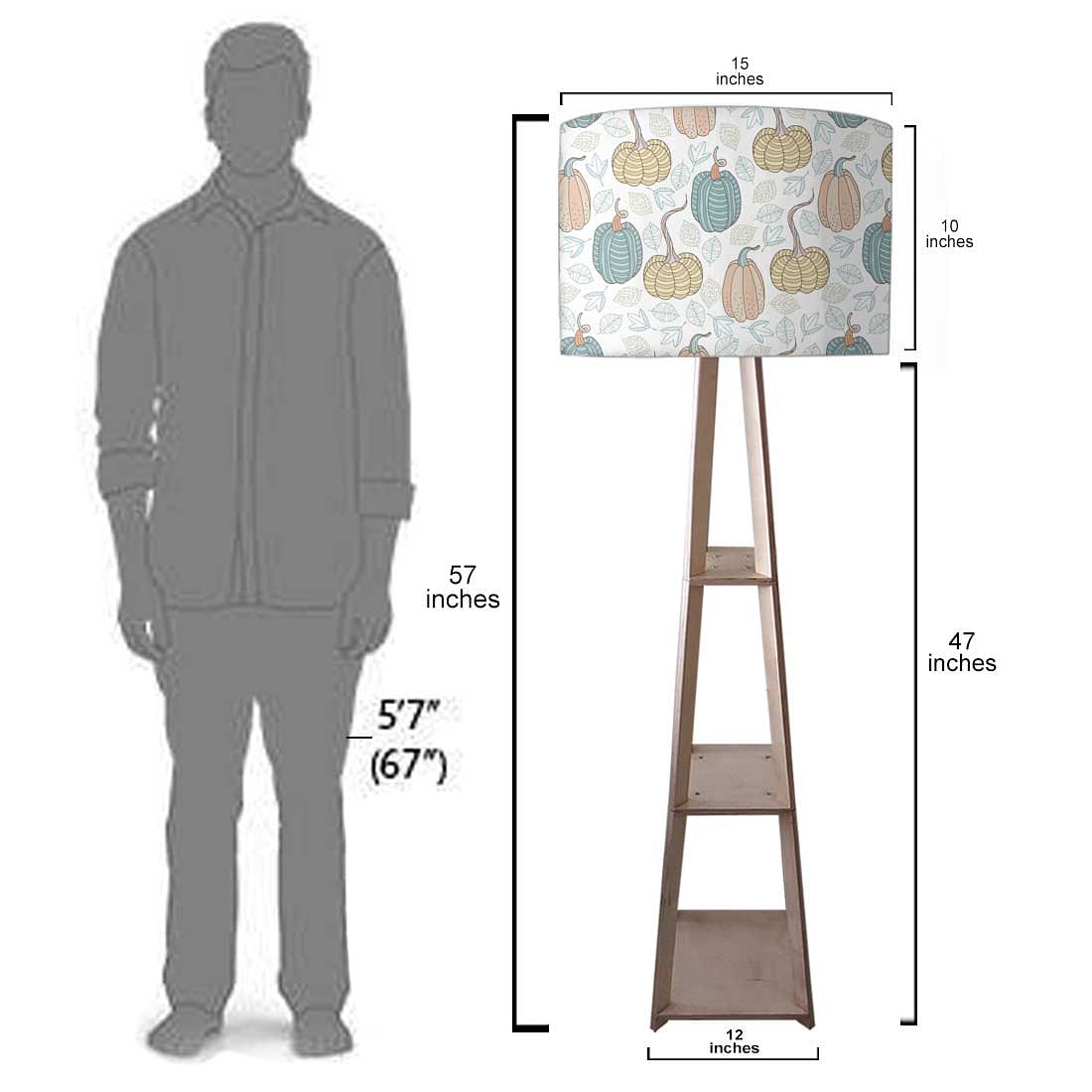 Wooden Floor Lamp  -   Pumpkin Garden Nutcase