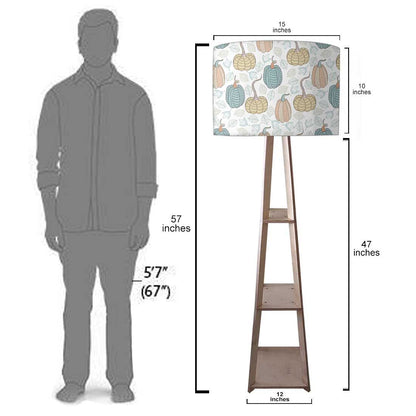 Wooden Floor Lamp  -   Pumpkin Garden Nutcase