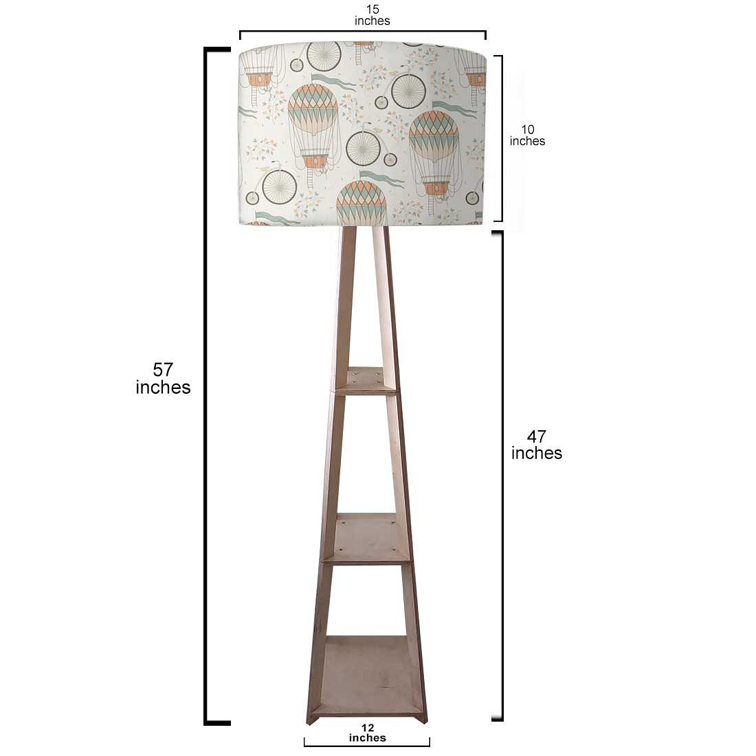 Floor Lamp with Shelves  -   UP Ballons Nutcase