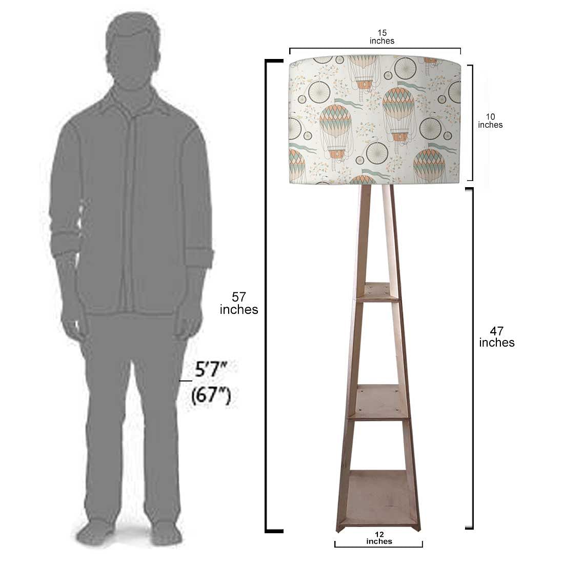 Floor Lamp with Shelves  -   UP Ballons Nutcase