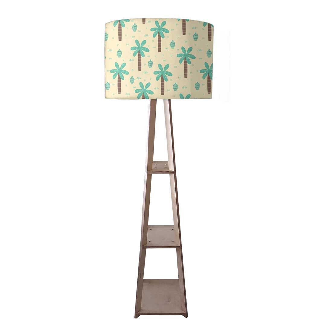 Wooden Tripod Floor Lamp  -   Coconut Tree Nutcase