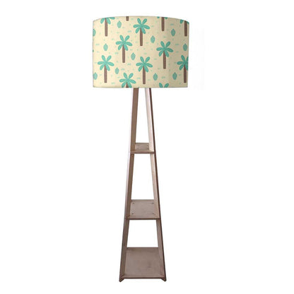 Wooden Tripod Floor Lamp  -   Coconut Tree Nutcase