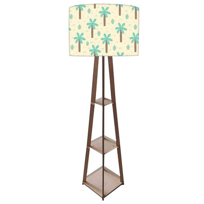 Wooden Tripod Floor Lamp  -   Coconut Tree Nutcase