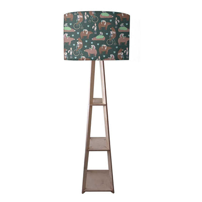 Large Wooden Floor Lamp  -   Bear Nutcase