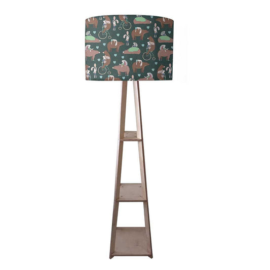 Large Wooden Floor Lamp  -   Bear Nutcase