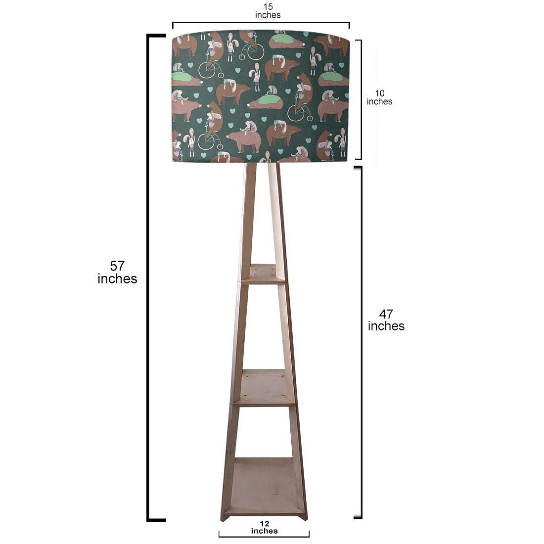 Large Wooden Floor Lamp  -   Bear Nutcase