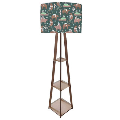 Large Wooden Floor Lamp  -   Bear Nutcase
