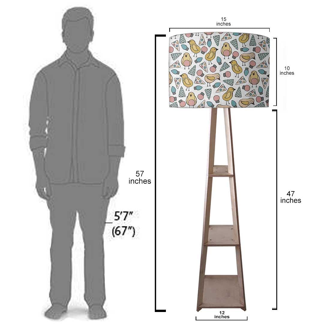 Modern Floor Lamps For Living Room  -   Pizza Slices Nutcase