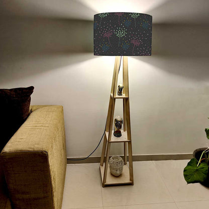 Floor Lamps for Living Room  -   Leaves On Black Nutcase