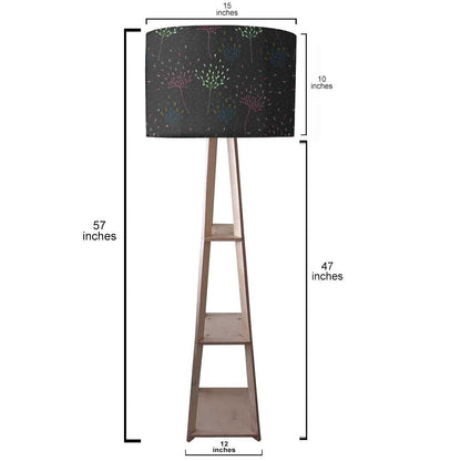 Floor Lamps for Living Room  -   Leaves On Black Nutcase