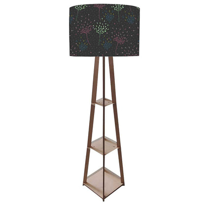 Floor Lamps for Living Room  -   Leaves On Black Nutcase