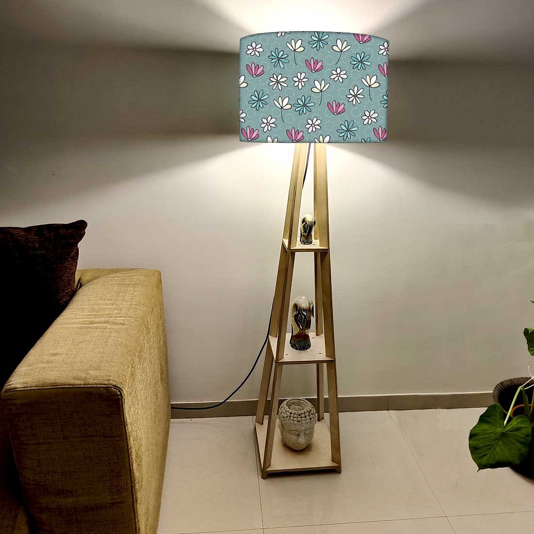Floor Lamp with Shelves  -   Sweet Flowers Nutcase
