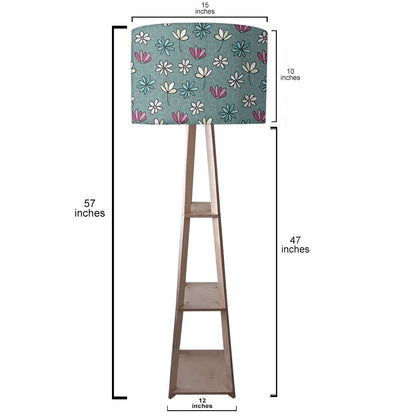 Floor Lamp with Shelves  -   Sweet Flowers Nutcase