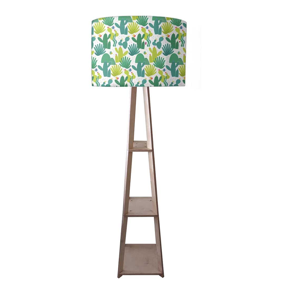 Tripod Floor Lamp  -   Green Cactus Nutcase