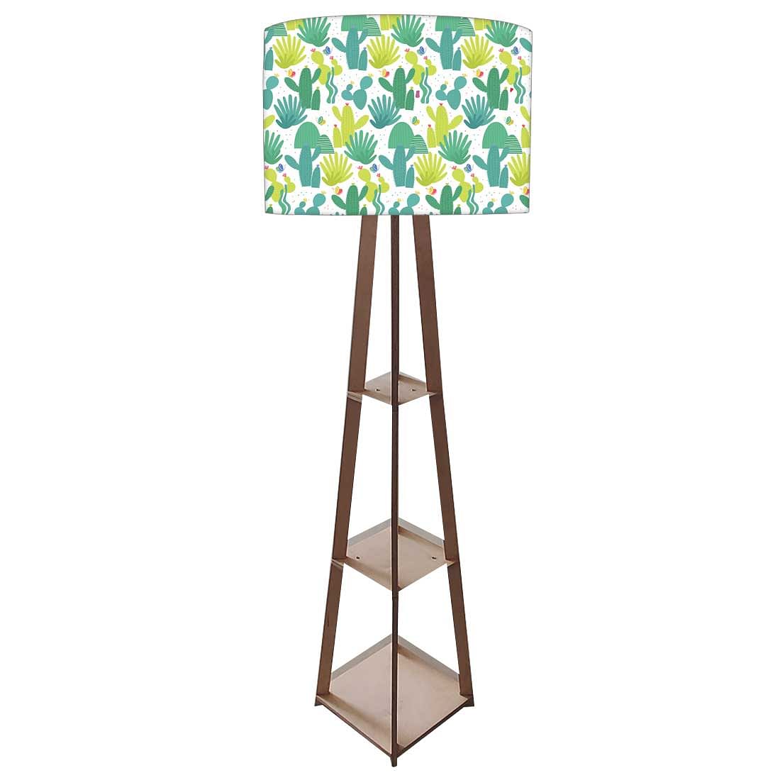 Tripod Floor Lamp  -   Green Cactus Nutcase