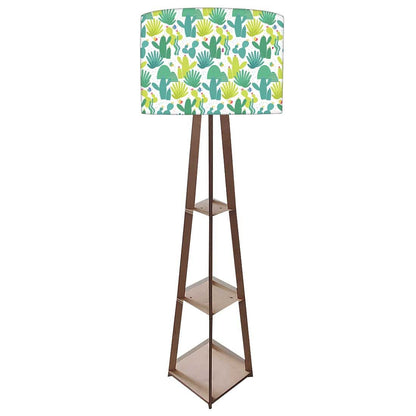 Tripod Floor Lamp  -   Green Cactus Nutcase