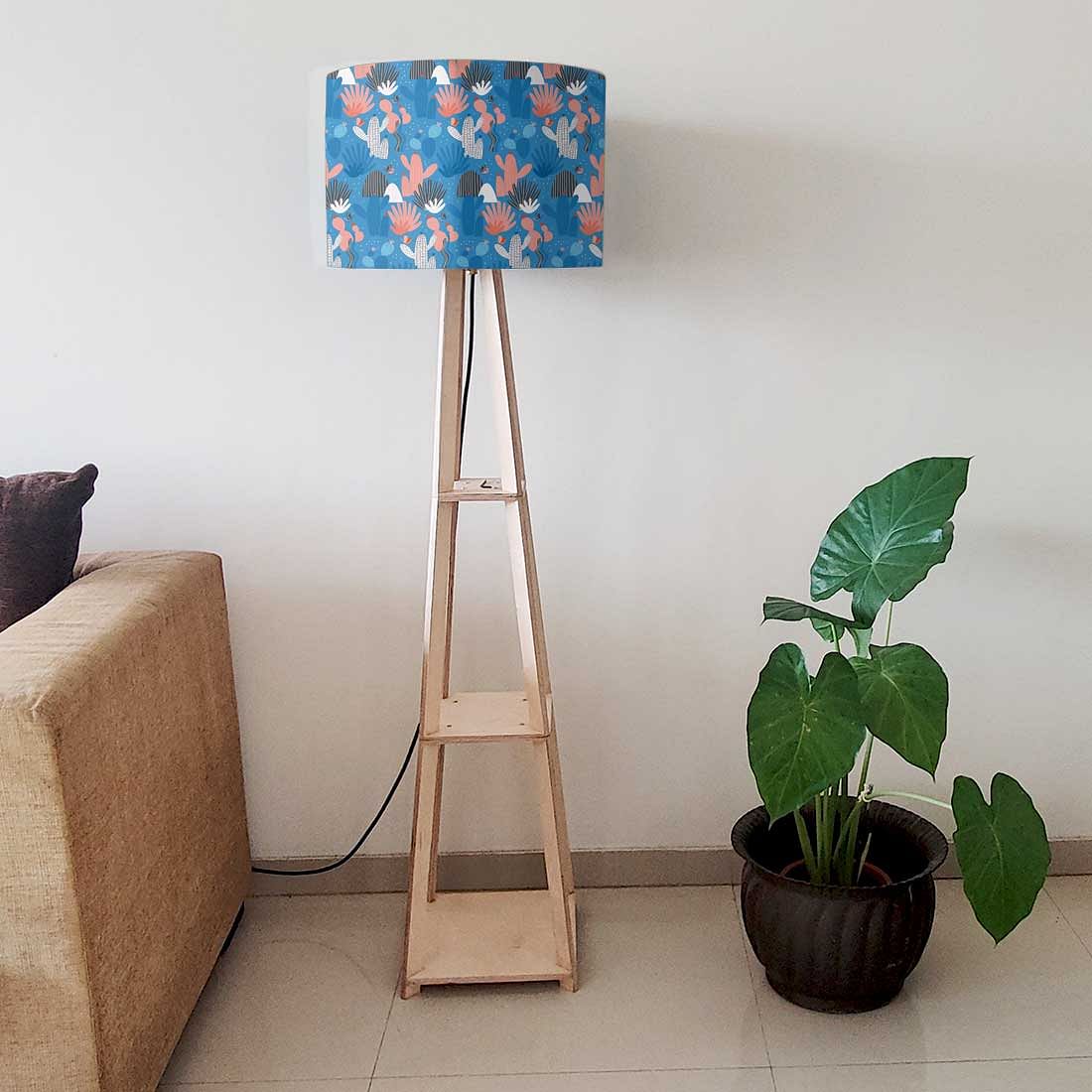 Shelf Tripod Floor Lamp  -  Night Cactus Nutcase