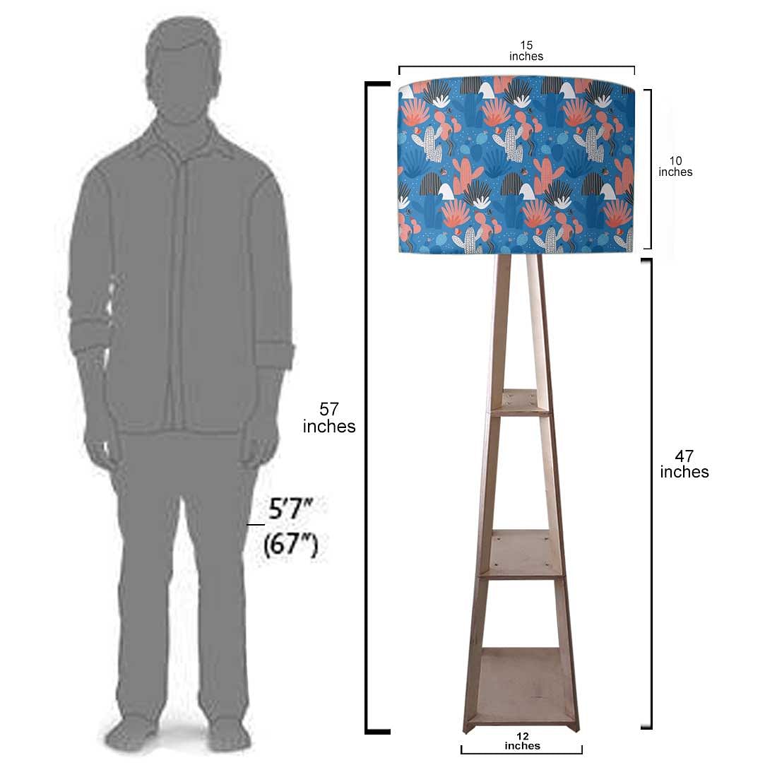 Shelf Tripod Floor Lamp  -  Night Cactus Nutcase