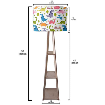 Wooden Cool Floor Lamps for Children Room  - Dinasour Nutcase