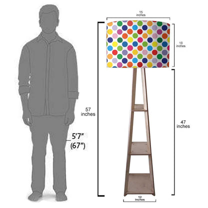 Modern Floor Lamps For Living Room  -   Colorful Dots Nutcase