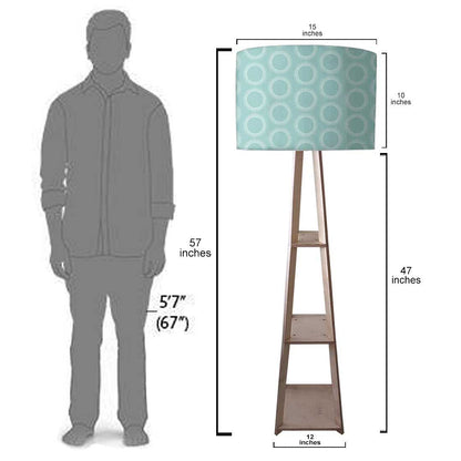 Floor Lamps for Living Room  -   Green Pattern Circle Nutcase