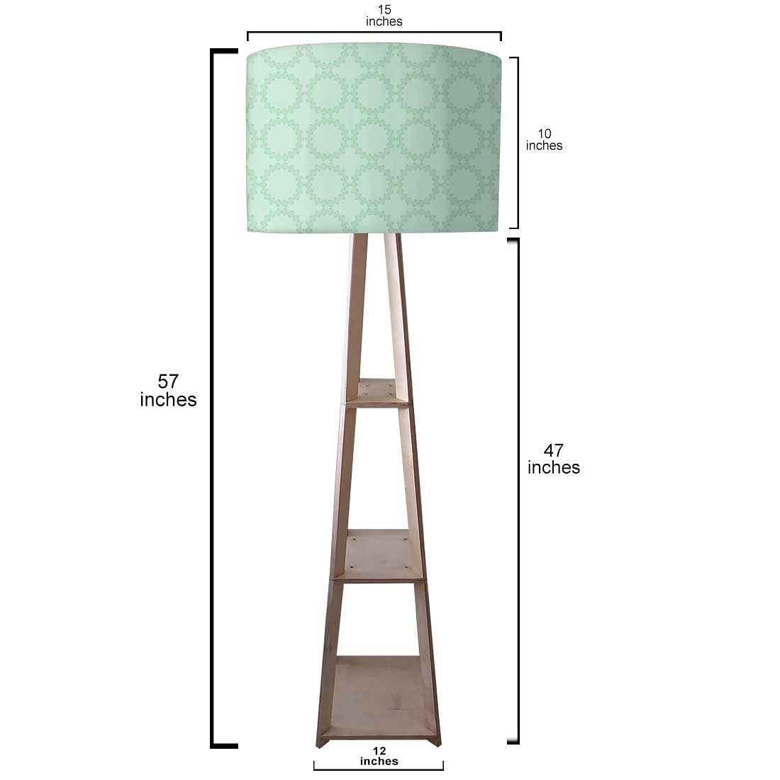 Floor Lamp with Shelves  -   Pattern Circle Nutcase