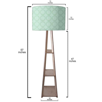 Floor Lamp with Shelves  -   Pattern Circle Nutcase