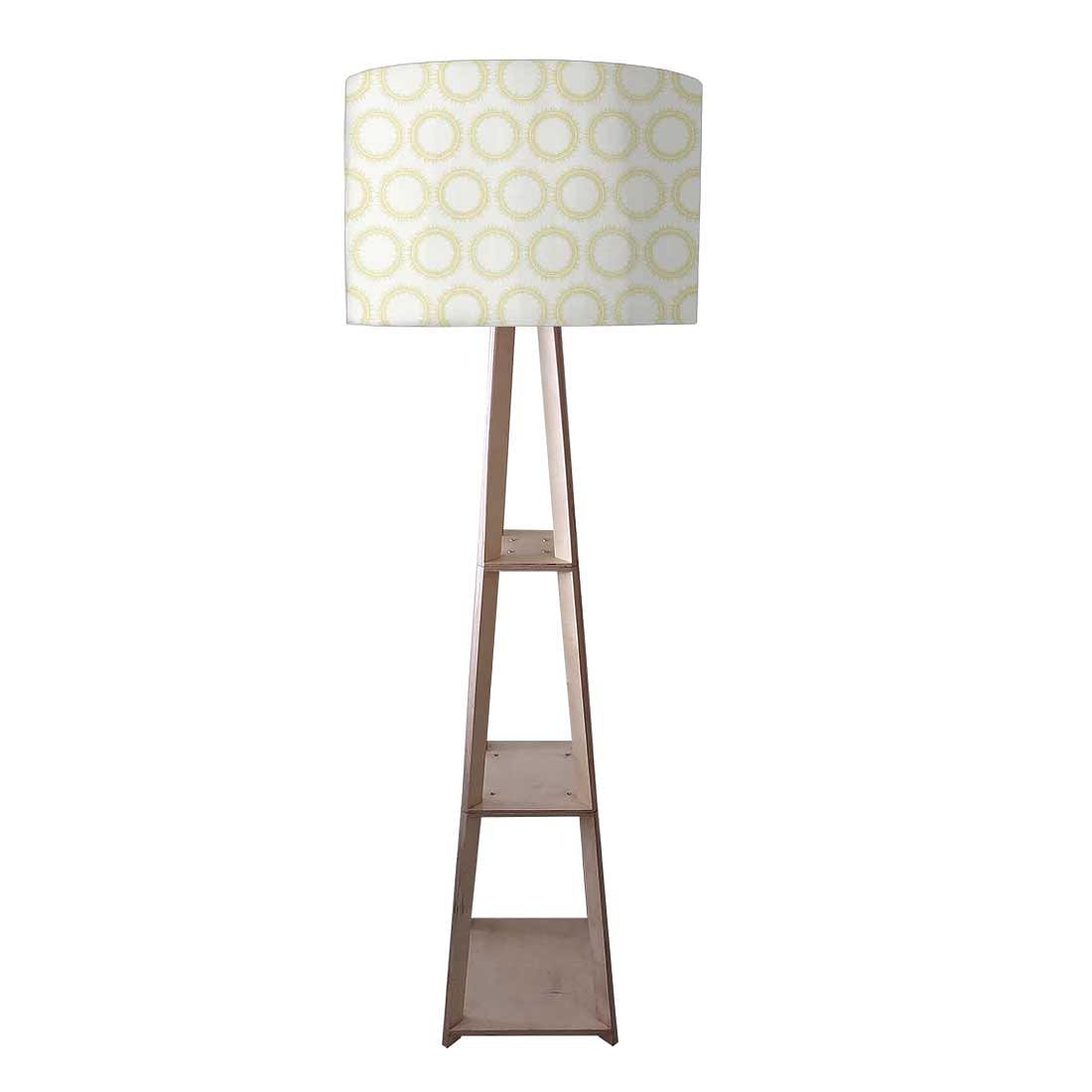 Tripod Floor Lamp  -   Yellow Pattern Circle Nutcase