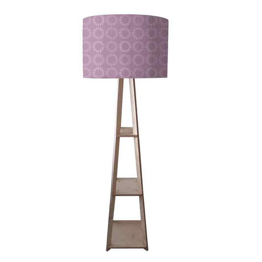 Floor Lamps For Living Room  -   Dark Purple Pattern Circle Nutcase