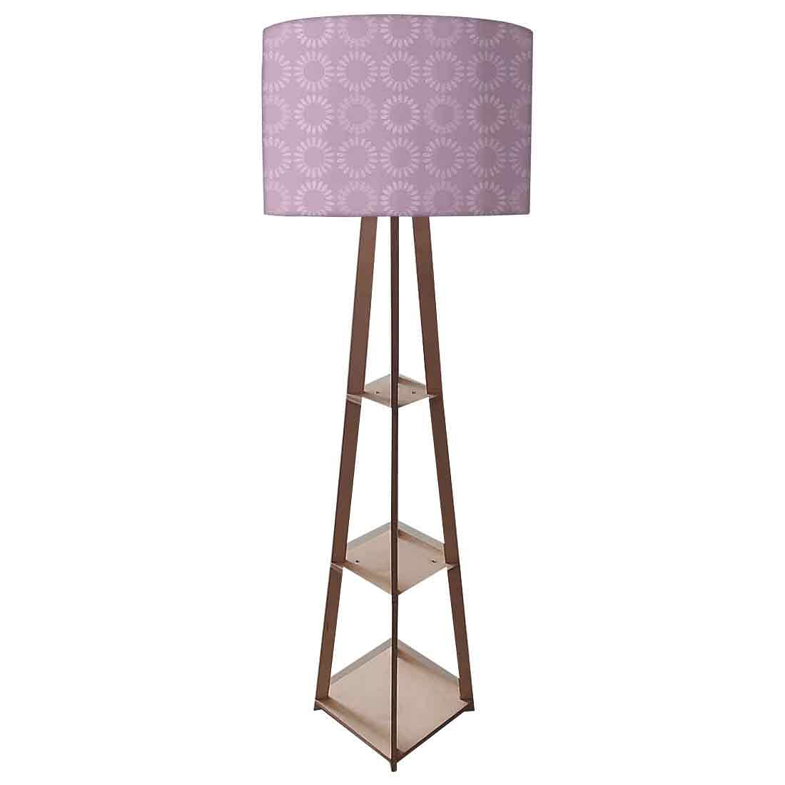 Floor Lamps For Living Room  -   Dark Purple Pattern Circle Nutcase