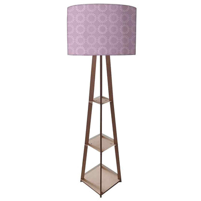 Floor Lamps For Living Room  -   Dark Purple Pattern Circle Nutcase