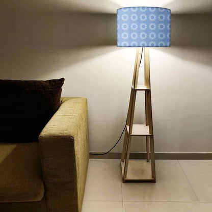 Modern Floor Lamps  -   Beautiful Blue Pattern Nutcase