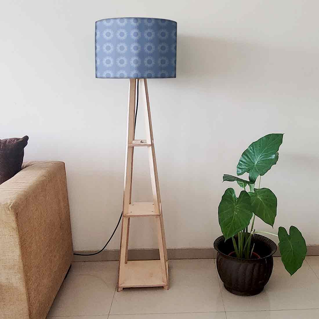 Modern Floor Lamps  -   Beautiful Blue Pattern Nutcase