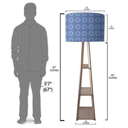 Modern Floor Lamps  -   Beautiful Blue Pattern Nutcase