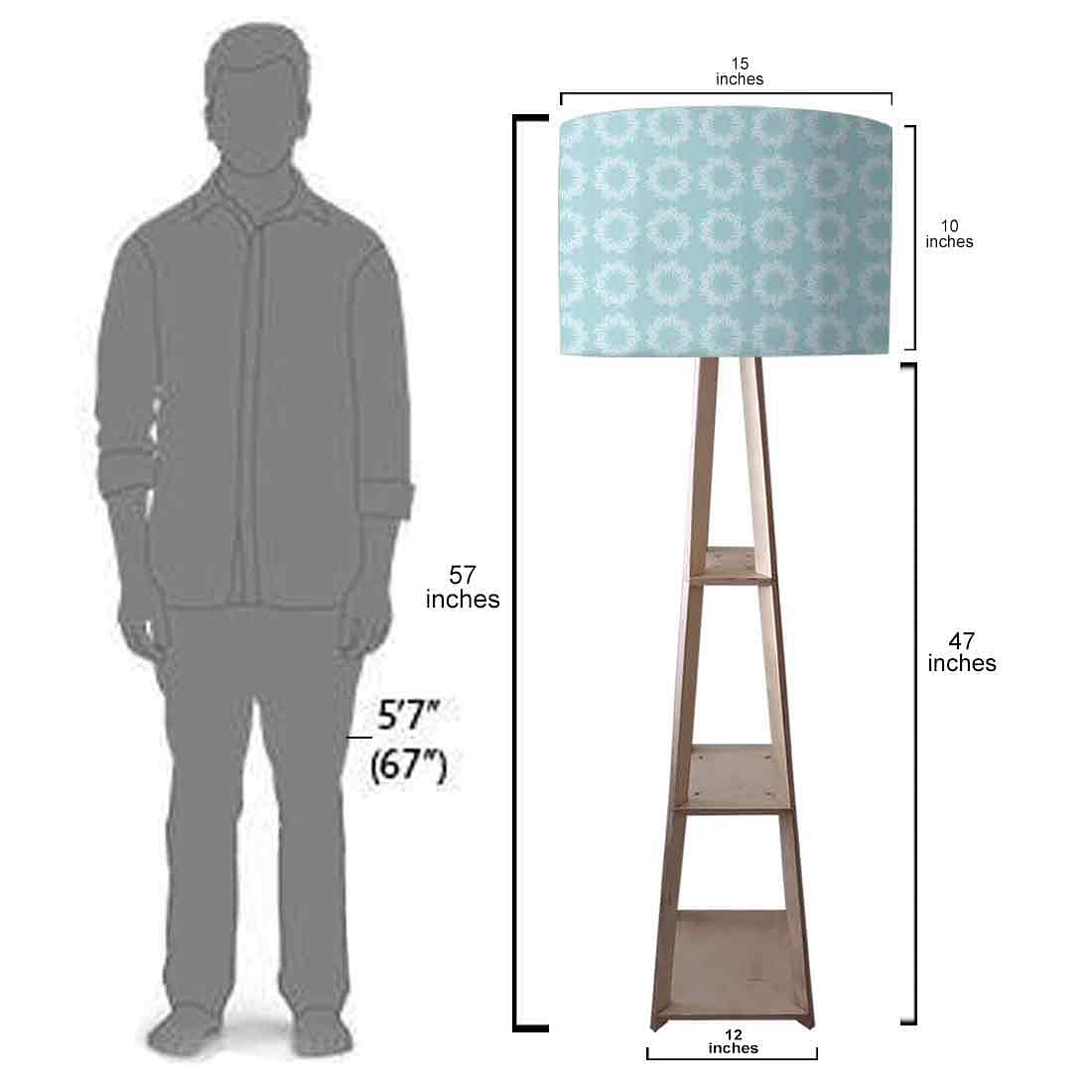 Standing Wooden Tripod Light  -   Pattern Design Nutcase