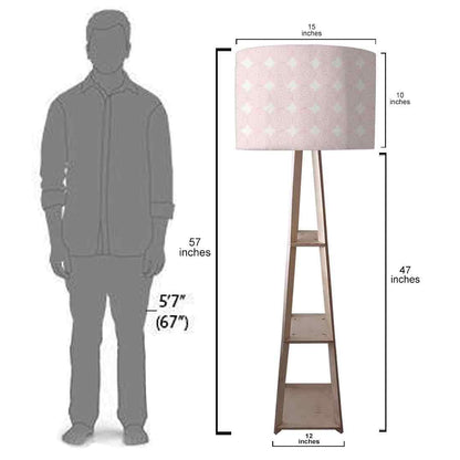 Pink Wooden Floor Lamps Online for Bedroom Nutcase