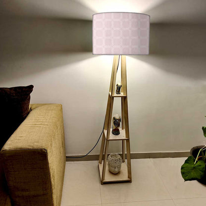 Modern Floor Lamps For Living Room  -   Designer Box Pattern Nutcase