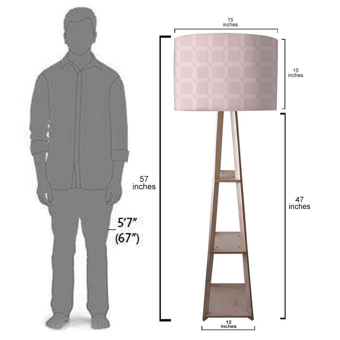 Modern Floor Lamps For Living Room  -   Designer Box Pattern Nutcase