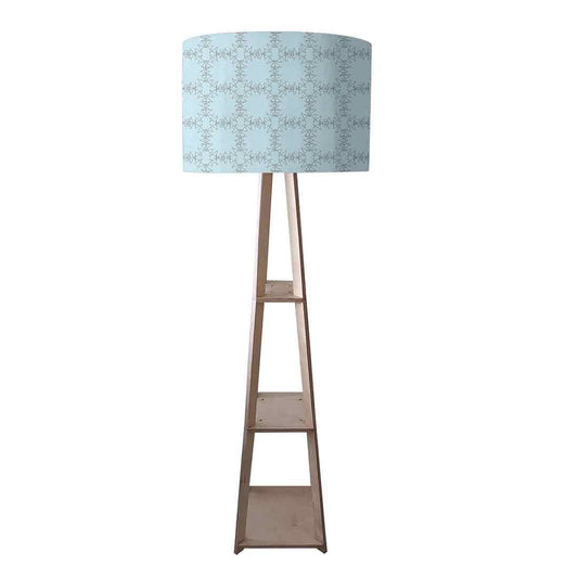 Tall Wooden Standing Lamps  -   Circle Design Nutcase