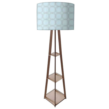 Tall Wooden Standing Lamps  -   Circle Design Nutcase