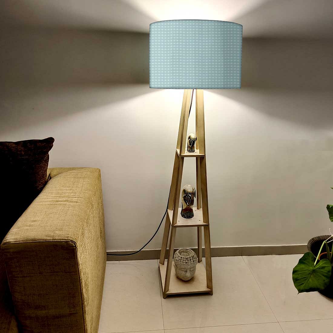 Floor Lamp with Shelves  -   Grey Lines Nutcase